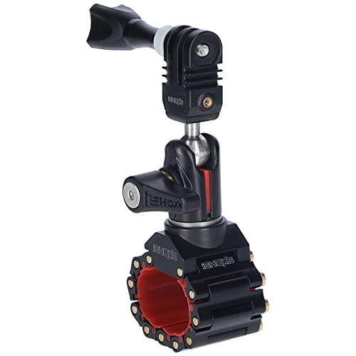 iSHOXS Hell Rider LS | Fahrradlenkerhalterung für Action-Kamera | Kompatibel mit GoPro Hero 11-10-9-Max, DJI Osmo Apexcam und ähnlichen Kameras | Mit Swivel Modul aus Aluminium 20-30 mm von iSHOXS