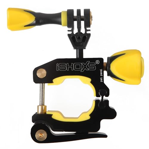 iSHOXS ProMount Basic | Action Cam Fahrrad-Lenkerhalterung | Professioneler Aluminium Halter passend für GoPro Hero und kompatible Kameras | Rohr-Durchmesser 20-32mm | Schwarz von iSHOXS