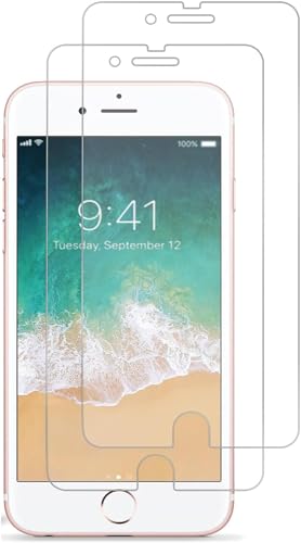 iSOUL [4 Stück] Displayschutzfolie für iPhone SE 2020 /Se 2022 / iPhone 7 / iPhone 8 4.7 Zoll [Anti-kratzen] 0.30mm Glasfolie 9H Härte HD klarer Schutz Schutzfolie [Blasenfrei] Panzerglasfolie von iSOUL