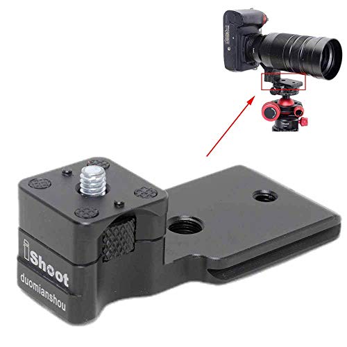 Ersatz-Fuß-Stativhalterung für Panasonic Leica DG Vario-Elmar 100-400 mm f/4-6.3 ASPH Power OIS, Objektiv-Halterung mit Arca Fit Schwalbenschwanz von iShoot