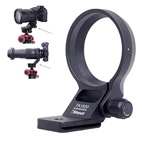iShoot Metall-Objektiv-Stativ-Halterungsring kompatibel mit Tamron 18-300 mm f/3.5-6.3 Di III-A VC VXD B061 X/E Halterung, Halterung unten ist Arca-Swiss Fit Schnellwechselplatte Schwalbenschwanz iShoot Metall-Objektiv-Stativ-Halterungsring kompatibel mit Tamron 18-300 mm f/3.5-6.3 Di III-A VC VXD B061 X/E Halterung, Halterung unten ist Arca-Swiss Fit Schnellwechselplatte Schwalbenschwanz von iShoot