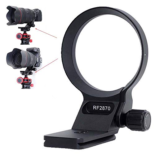 iShoot Metall-Stativ-Halterungsring, Objektivkragen, kompatibel mit Canon RF 28–70 mm f/2L USM, Objektivstütze, Halterung unten ist Arca-Swiss Fit Schnellwechselplatte, geeignet für ARCA Fit von iShoot