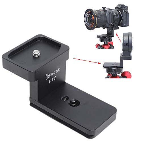 iShoot Objektivkragen Ersatzfuß Stativ Mount Ring Base kompatibel mit Nikon FTZ Mount Konverter Objektiv Adapter Ring, Objektivstütze Halter mit Arca Fit Schwalbenschwanz iShoot Objektivkragen Ersatzfuß Stativ Mount Ring Base kompatibel mit Nikon FTZ Mount Konverter Objektiv Adapter Ring, Objektivstütze Halter mit Arca Fit Schwalbenschwanz von iShoot