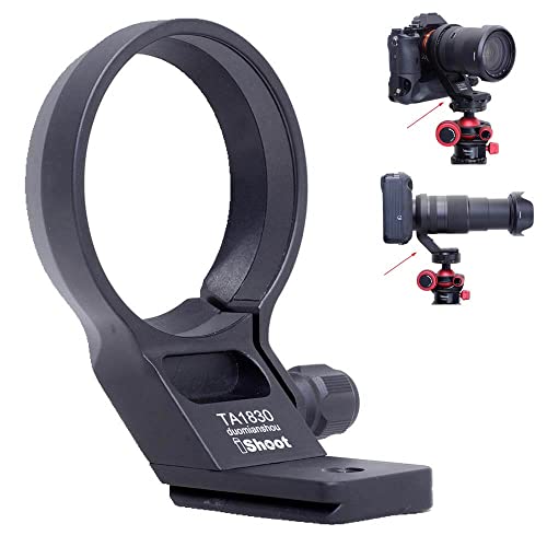 iShoot Stativhalterung Ring Lens Collar Kompatibel mit Tamron 18-300mm f/3.5-6.3 Di III-A VC VXD B061 (X/E Mount), Objektivhalterung, unten ist Arca-Swiss Fit Schnellwechselplatte Schwalbenschwanz von iShoot