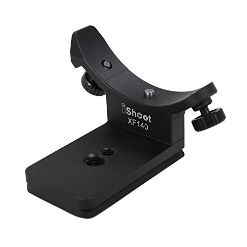 iShoot Stativschelle Fuß Stativring Stand Objektiv Montage Stativ Base Halterungsring Kompatibel mit Fuji XF 100-400mm f/4.5-5.6 R LM OIS WR Telephoto Lens, unten ist Arca-Swiss Fit Kameraplatte von iShoot