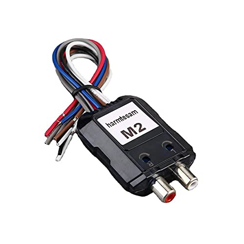 iSpchen 2-Wege Auto Audio Converter High-to-Low Audio Adapter Signalwandler mit Steuerkabel Auto Stereo Subwoofer Stereo Konverter für Autoradio, CD, DVD von iSpchen