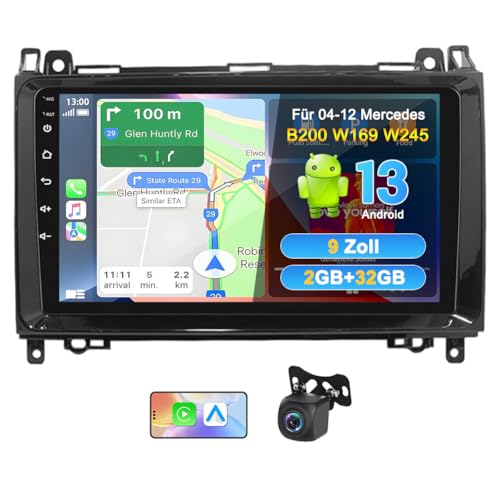 iSpchen 9 Android 13 Autoradio 2+32G Kompatibel für 2004-2012 Benz B200, für A/B/V Classe Sprinter 2500 3000 Android Auto Carplay GPS Navi DSP WiFi Bluetooth 4.0 Mirror Link FM/RDS+ AHD Kamera & MIC iSpchen 9 Android 13 Autoradio 2+32G Kompatibel für 2004-2012 Benz B200, für A/B/V Classe Sprinter 2500 3000 Android Auto Carplay GPS Navi DSP WiFi Bluetooth 4.0 Mirror Link FM/RDS+ AHD Kamera & MIC von iSpchen