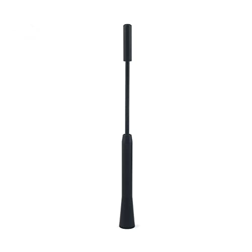 iSpchen Autoantenne FM/AM Autoradio Antenne Auto Dachantenne Kfz Antenne Kurz Aluminiumlegierung Universal 17cm Dach Radio Stabantenne guter Empfang Antennenhalterung mit M5 M6 Schrauben von iSpchen