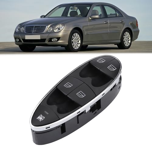 iSpchen Fahrerseitiger Fensterheberschalter 80A945070A Fensterheber Schalter Schalteinheit Vorne Links Kompatibel mit Mercedes-Benz E-Klasse W211 S211, CLS C219 von iSpchen
