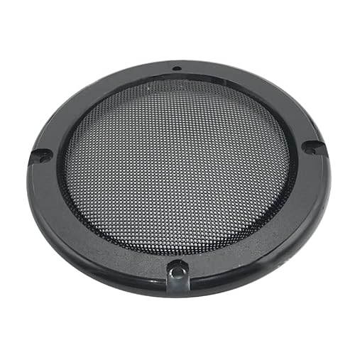 iSpchen Lautsprecher Gitter Abdeckung 4/5/6,5/8-Zoll Lautsprecher Abdeckung Lautsprechergitter Subwoofer Schutz dekorativer Kreis für Auto Audio Lautsprecher,Schwarz von iSpchen