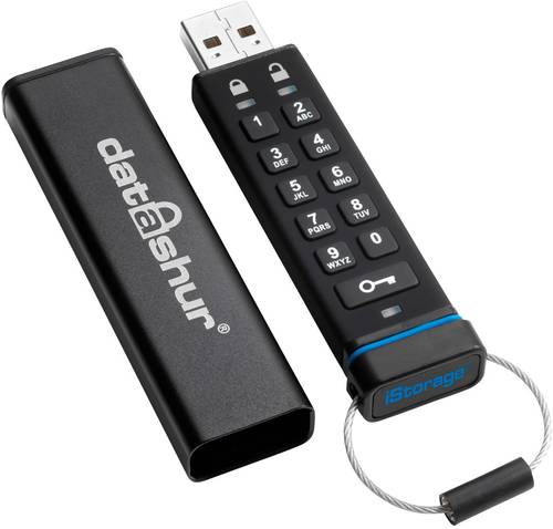 IStorage datAshur® USB-Stick 4GB Schwarz IS-FL-DA-256-4 USB 2.0 von iStorage