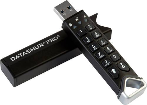 IStorage datAshur Pro2 USB-Stick 128GB Schwarz IS-FL-DP2-256-128 USB 3.2 Gen 1 von iStorage