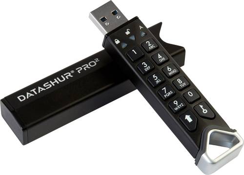 IStorage datAshur Pro2 USB-Stick 32GB Schwarz IS-FL-DP2-256-32 USB 3.2 Gen 1 von iStorage
