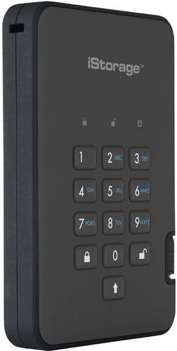 IStorage diskAshur 2® 500GB Externe Festplatte 6.35cm (2.5 Zoll) USB 3.2 Gen 2 (USB 3.1) Schwarz IS von iStorage