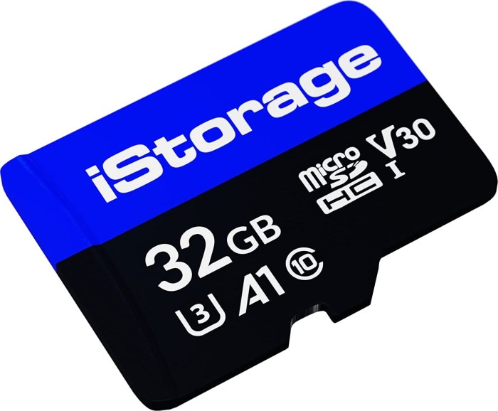 iStorage - Flash-Speicherkarte - 32 GB - A1 / Video Class V30 / UHS-I U3 / Class10 - microSD iStorage - Flash-Speicherkarte - 32 GB - A1 / Video Class V30 / UHS-I U3 / Class10 - microSD von iStorage