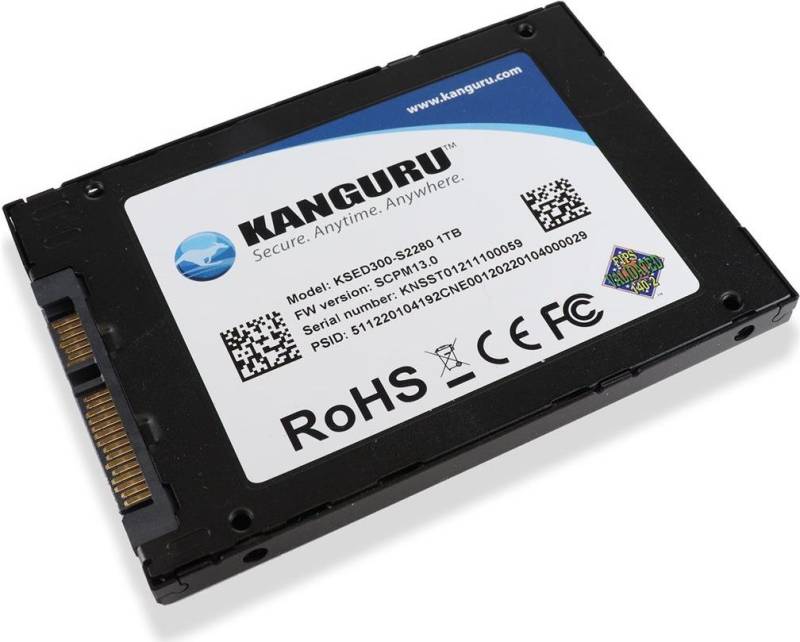 iStorage Kanguru Defender - SSD - verschlüsselt - 1TB - intern - 2,5 (6,4 cm) - SATA 6Gb/s - 256-Bit-AES, FIPS 140-2 Level 2, FIPS 197 - TCG Opal Encryption 2,0 - TAA-konform (KSED300-SATA-1T) von iStorage