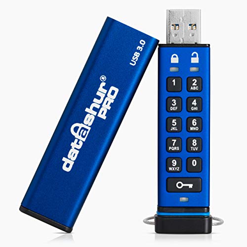 iStorage datAshur PRO 4 GB | Verschlüsselter USB-Speicherstick | Zertifiziert nach FIPS 140-2 Level 3 | Passwortgeschützt | Staub-/wasserbeständig von iStorage