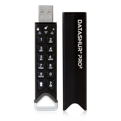 iStorage datAshur PRO2 128 GB USB3.2 Stick mit PIN-Schutz Aluminium von iStorage