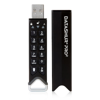 iStorage datAshur PRO2 16 GB USB3.2 Stick mit PIN-Schutz Aluminium von iStorage
