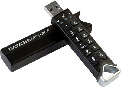 iStorage datAshur PRO2 USB-Stick 8 GB USB Typ-A 3.1 (3.1 Gen 2) Schwarz (IS-FL-DP2-256-8) von iStorage