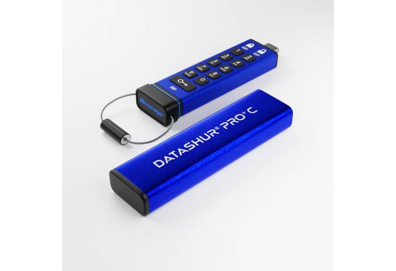 iStorage datAshur Pro+C USB-Stick (USB 3.2, Lesegeschwindigkeit 310 MB/s) von iStorage