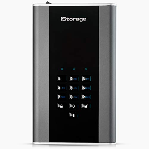 iStorage diskAshur DT2 1 TB Secure Encrypted Desktop Hard Drive FIPS Level-3 Password Protected Dust/Water Resistant. IS-DT2-256-1000-C-X von iStorage