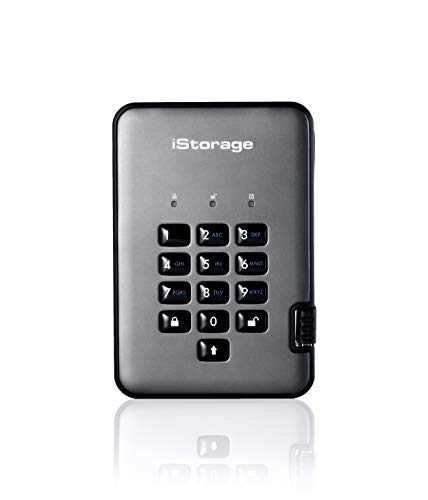 iStorage diskAshur PRO2 SSD 256 GB Secure Solid State Drive FIPS Level 3 Password Protected Dust/Water-resistant. IS-DAP2-256-SSD-256-C-X von iStorage