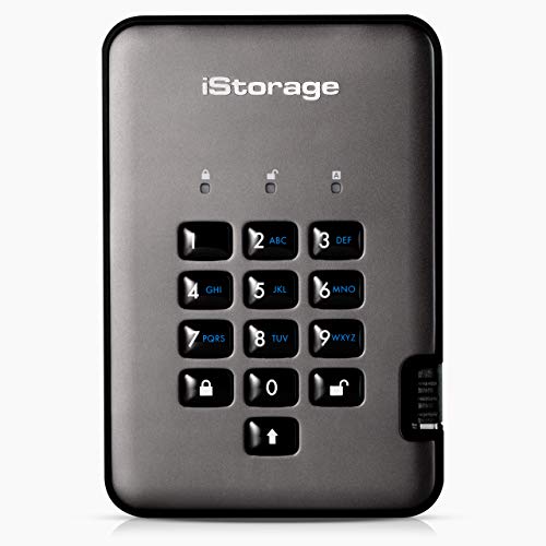 iStorage diskAshur PRO2 SSD 8 TB - Sicheres Solid-State-Laufwerk - FIPS-Stufe 2 - Passwortgeschützt - Staub-/wasserbeständig iStorage diskAshur PRO2 SSD 8 TB - Sicheres Solid-State-Laufwerk - FIPS-Stufe 2 - Passwortgeschützt - Staub-/wasserbeständig von iStorage