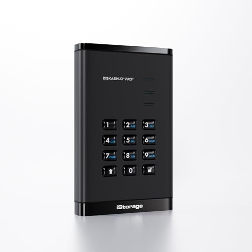 iStorage diskAshur PRO3 SSD 1 TB – sicheres, tragbares Solid-State-Laufwerk – FIPS Level 3 zertifiziert – passwortgeschützt – staub-/wasserdicht – Hardware-Verschlüsselung iStorage diskAshur PRO3 SSD 1 TB – sicheres, tragbares Solid-State-Laufwerk – FIPS Level 3 zertifiziert – passwortgeschützt – staub-/wasserdicht – Hardware-Verschlüsselung von iStorage