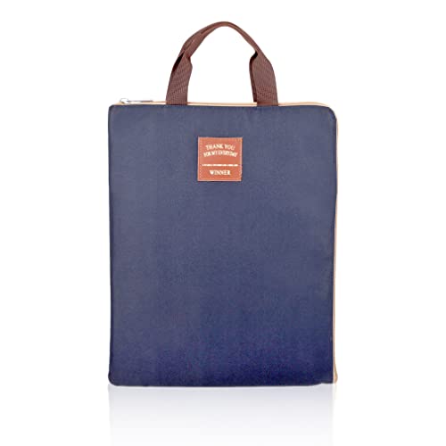 iSuperb® A4 Dokument Organizer Tasche Halter iPad Tasche Fall wasserdicht geräumige Tasche für Männer Frauen 35 * 27cm dunkelblau von iSuperb
