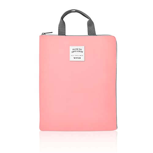 iSuperb® A4 Dokument Organizer Tasche Halter iPad Tasche Fall wasserdicht geräumige Tasche für Männer Frauen 35 * 27cm rose von iSuperb