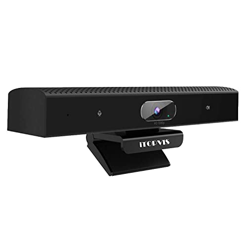 Webcam mit Mikrofon und Lautsprecher ,Full HD 1080P Weitwinkel USB Videokonferenzkamera,Intelligente DSP-Rauschunterdrückung， für Konferenzräume videokonferenzsystem für Mac, PC, Laptop, Desktop… von iTOPVIS