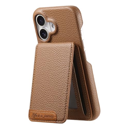 2 in 1 Wallet Phone Case for iPhone 16, Shockproof Ultrathin Phone Case, RFID Anti-theft Wallet Brown 2 in 1 Wallet Phone Case for iPhone 16, Shockproof Ultrathin Phone Case, RFID Anti-theft Wallet Brown von iTape