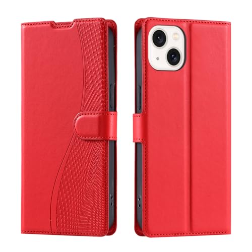 3D Dot Pattern Phone Case for iPhone 14, 3D Dot Bump Touch Stress Relief, Card Slot Flip Cover Stand Wrist Strap Red 3D Dot Pattern Phone Case for iPhone 14, 3D Dot Bump Touch Stress Relief, Card Slot Flip Cover Stand Wrist Strap Red von iTape
