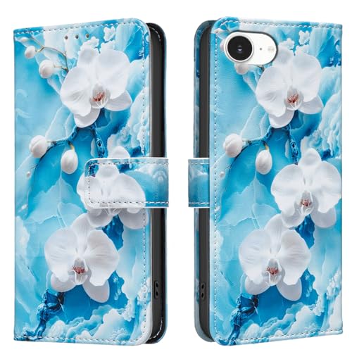 Painted Leather Case Flip Phone Case for iPhone 16E, Blue Butterfly Flower Rose Multifunctional Leather Phone Case Wallet Flip Stand with Multi-Card Slot Pocket Painted Leather Case Flip Phone Case for iPhone 16E, Blue Butterfly Flower Rose Multifunctional Leather Phone Case Wallet Flip Stand with Multi-Card Slot Pocket von iTape