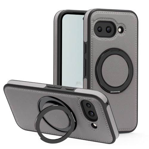 iTape Magnetische Handy-Schutzhülle für Google Pixel 9a, Ringschnalle, 360° drehbarer Ständer unterstützt kabelloses Aufladen, starke magnetische Autohalterung, Grau iTape Magnetische Handy-Schutzhülle für Google Pixel 9a, Ringschnalle, 360° drehbarer Ständer unterstützt kabelloses Aufladen, starke magnetische Autohalterung, Grau von iTape