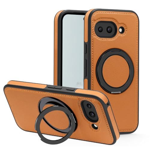 iTape Magnetische Handy Schutzhülle für Google Pixel 9a, Ringschnalle 360° Drehbarer Ständer unterstützt kabelloses Laden, starke magnetische Autohalterung Braun iTape Magnetische Handy Schutzhülle für Google Pixel 9a, Ringschnalle 360° Drehbarer Ständer unterstützt kabelloses Laden, starke magnetische Autohalterung Braun von iTape