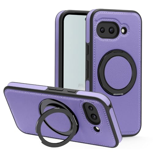 iTape Magnetische Handy Schutzhülle für Google Pixel 9a, Ringschnalle 360° drehbarer Ständer unterstützt kabelloses Laden, starke magnetische Autohalterung Lila iTape Magnetische Handy Schutzhülle für Google Pixel 9a, Ringschnalle 360° drehbarer Ständer unterstützt kabelloses Laden, starke magnetische Autohalterung Lila von iTape