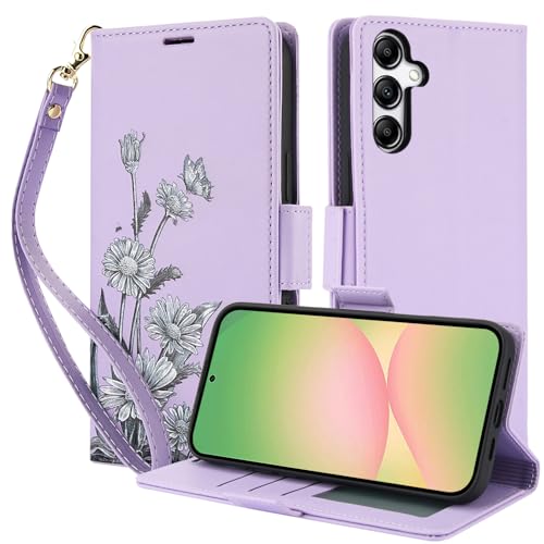 iTape Schutzhülle für Samsung Galaxy A56, bedruckt, RFID-Schutz, Brieftaschenformat, Flip-Ständer mit Handschlaufe, für Samsung Galaxy A56, Violett iTape Schutzhülle für Samsung Galaxy A56, bedruckt, RFID-Schutz, Brieftaschenformat, Flip-Ständer mit Handschlaufe, für Samsung Galaxy A56, Violett von iTape