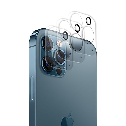 iTedel 3er-Pack iPhone 12 Pro Max Panzerglas Kameraschutz, Vollständig Transparent, Hohe Auflösung, Kratzfest und Fingerabdruckresistent von iTedel