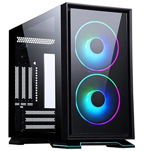 Itek Galaxy 2Q Gehäuse - Itx Mini Tower, 2x12 cm ARGB-Lüfter, 2 x USB3, 2 x Frontpanel, Seitenglas Itek Galaxy 2Q Gehäuse - Itx Mini Tower, 2x12 cm ARGB-Lüfter, 2 x USB3, 2 x Frontpanel, Seitenglas von iTek