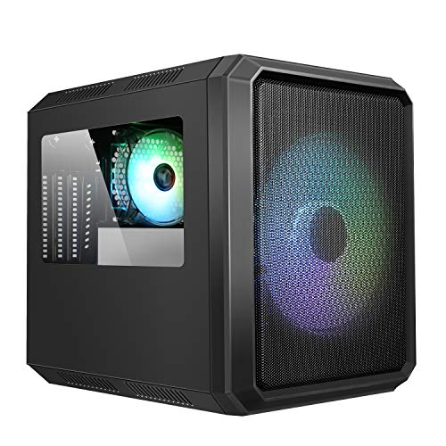 iTek Case QBO 8 EVO Micro ATX, USB3, 200+120mm ARGB Fan, Card Reader, 3X Trasp Window Schwarz von iTek