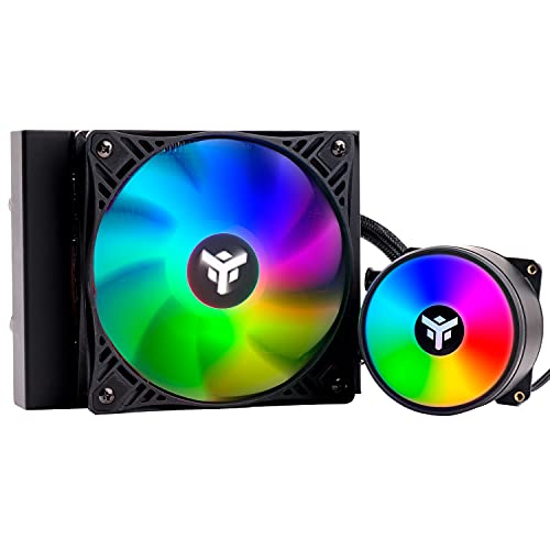 iTek EVOLIQ 120 Rainbow 120mm All-in-One CPU-Kühler (AIO) Universelle Kompatibilität, PWM, Rainbow RGB von iTek