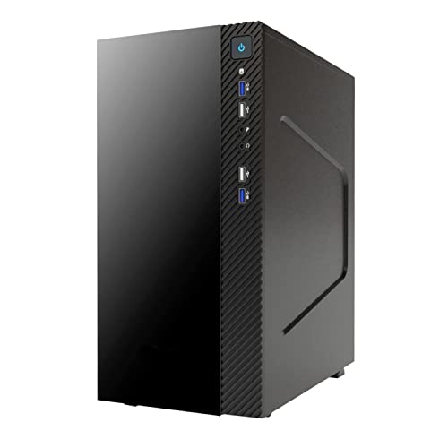 iTek SMALLCOM-G Mini Tower-Gehäuse, mATX, 2xUSB3, 2xUSB2, Glossy, schwarz Case SMALLCOM-G von iTek