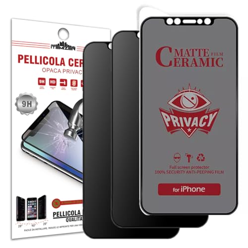 iTemizer 2x Blickschutzfolie für iPhone 11 / XR Matt Folie für iPhone 11 / XR Anti-Spy 9H Schutzfolie Mattglas Matte Ceramic Alle Modelle 2 STÜCK von iTemizer