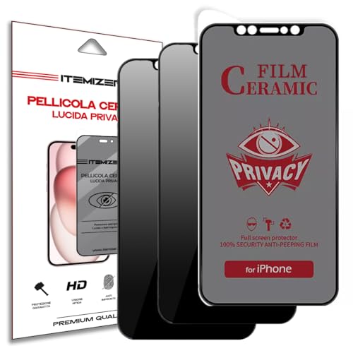 iTemizer 2x iPhone 14 Plus Privacy Folie Glänzend für iPhone 14 Plus Anti-Spy Displayschutzfolie 9H Glas Glänzend Clear Ceramic Alle Modelle 2 STÜCK iTemizer 2x iPhone 14 Plus Privacy Folie Glänzend für iPhone 14 Plus Anti-Spy Displayschutzfolie 9H Glas Glänzend Clear Ceramic Alle Modelle 2 STÜCK von iTemizer