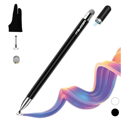 iTemizer Universal-Eingabestift für Tablets und Smartphones mit doppelter Spitze für Apple/iPhone/iPad Pro/Mini/Air/Android. Touchpen mit Magnetkappe, Anti-Tropf-Handschuh und Ersatzspitzen iTemizer Universal-Eingabestift für Tablets und Smartphones mit doppelter Spitze für Apple/iPhone/iPad Pro/Mini/Air/Android. Touchpen mit Magnetkappe, Anti-Tropf-Handschuh und Ersatzspitzen von iTemizer