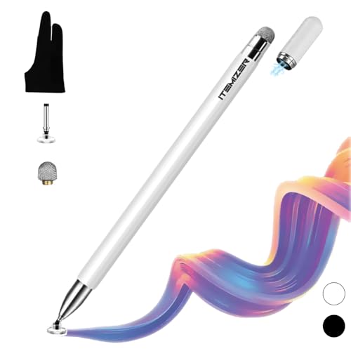 iTemizer Universal-Eingabestift für Tablets und Smartphones mit doppelter Spitze für Apple/iPhone/iPad Pro/Mini/Air/Android. Touchpen mit Magnetkappe, Anti-Tropf-Handschuh und Ersatzspitzen iTemizer Universal-Eingabestift für Tablets und Smartphones mit doppelter Spitze für Apple/iPhone/iPad Pro/Mini/Air/Android. Touchpen mit Magnetkappe, Anti-Tropf-Handschuh und Ersatzspitzen von iTemizer