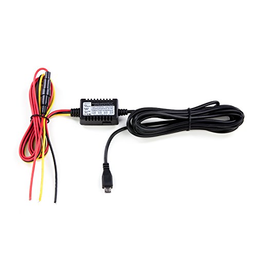 Hardwire Kit Autokamera Ladekabel mit Micro-USB Stecker mit Netzteil 5V/2A 12/24V Dashcam Batteriewächter Bordnetzkabel Car DVR von iTracker