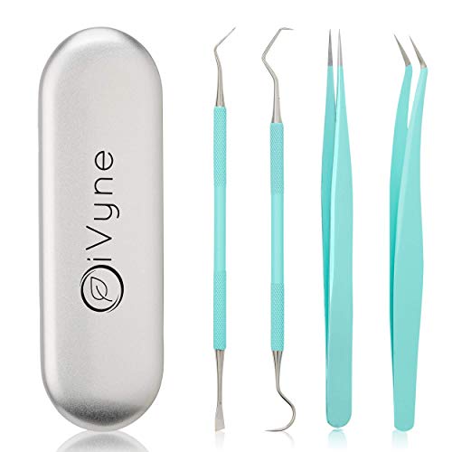 iVyne Premium Vinyl-Unkrautjäter – Präzisions-Edelstahl-Unkrautstecher – Haken und Picker mit feiner Pinzette – Bastelset von iVyne